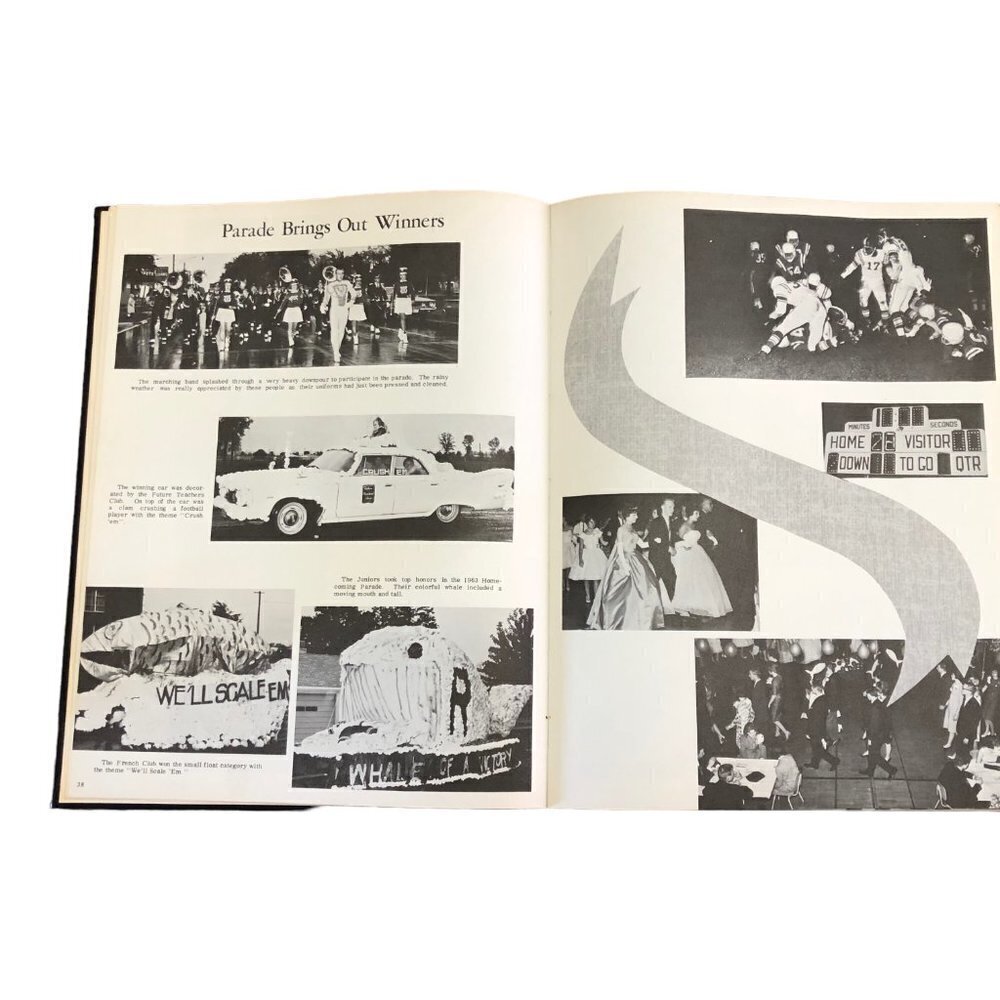 Roseville High School 1963 Yearbook The Tower Michigan Excellent Condition - Picture 5 of 15